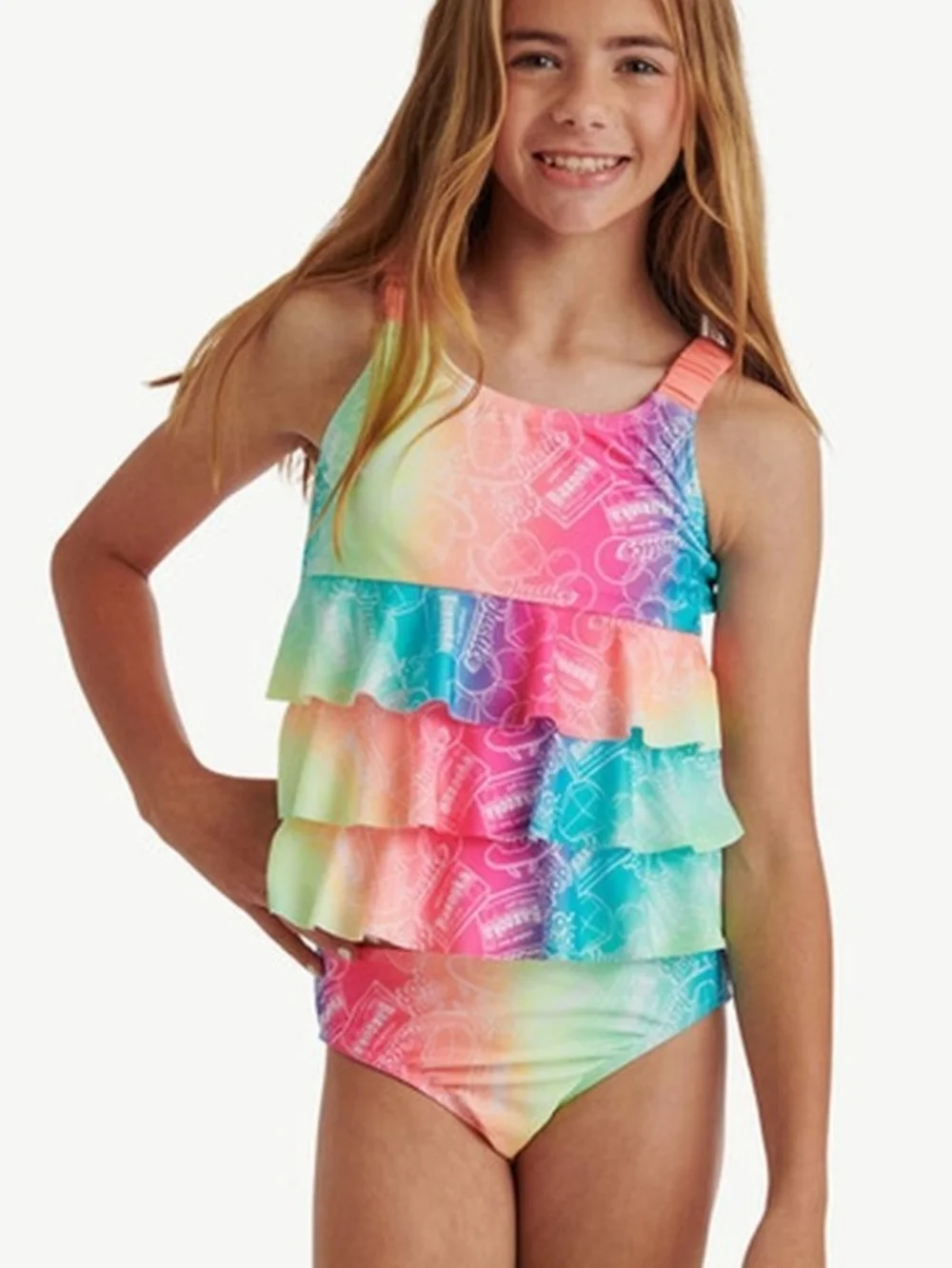 Justice Bazooka Logo 2 Piece Takini M/10